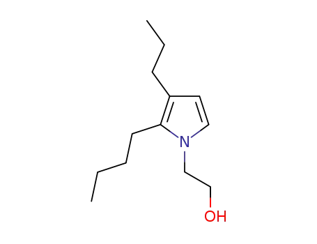 Molecular Structure of 1586805-19-7 (2-butyl-1-(2-hydroxyethyl)-3-propylpyrrole)