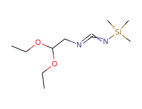 Molecular Structure of 93499-89-9 (Silanamine, N-[(2,2-diethoxyethyl)carbonimidoyl]-1,1,1-trimethyl-)