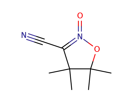 Molecular Structure of 107396-37-2 (3-Cyano-4,4,5,5-tetramethyl-4,5-dihydroisoxazole 2-Oxide)