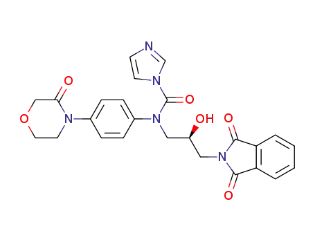 2-((2R)-2-hydroxy-3-(N-(4-(3-oxomorpholin-4-yl)phenyl)-1H-imidazol-1-yl-carboxamido)propyl)-1H-isoindol-1,3(2H)-dione