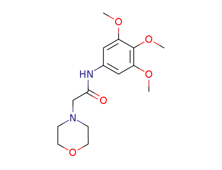Molecular Structure of 68061-28-9 (2-(morpholin-4-yl)-N-(3,4,5-trimethoxyphenyl)acetamide)
