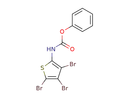 Molecular Structure of 90454-57-2 (phenyl N-(3,4,5-tribromo-2-thienyl)-carbamate)