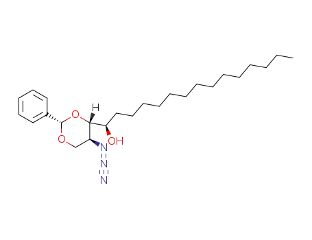 Molecular Structure of 117168-58-8 (2-azido-1,3-O-benzylidene-D-ribo-1,3,4-octadecanetriol)