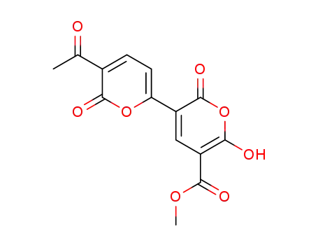 5-Acetyl-6'-hydroxy-6,2'-dioxo-6H,2'H-[2,3']bipyranyl-5'-carboxylic acid methyl ester