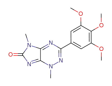 Molecular Structure of 1142408-78-3 (1,5-dimethyl-3-(3,4,5-trimethoxyphenyl)-1H-imidazo[4,5-e][1,2,4]triazin-6(5H)-one)