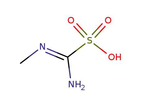 Molecular Structure of 25343-47-9 (Methanesulfonic acid, imino(methylamino)-)