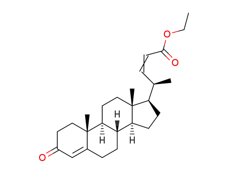 Molecular Structure of 59648-72-5 (3-oxo-4,22-choladienoic acid ethyl ester)