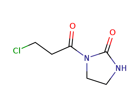 Molecular Structure of 112756-20-4 (2-Imidazolidinone, 1-(3-chloro-1-oxopropyl)-)