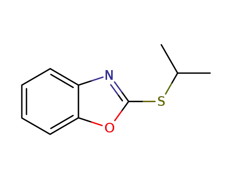 Molecular Structure of 32494-05-6 (Benzoxazole, 2-[(1-methylethyl)thio]-)