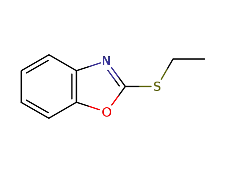 Molecular Structure of 62652-30-6 (2-(ethylsulfanyl)-1,3-benzoxazole)