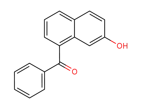 Molecular Structure of 89965-29-7 (Methanone, (7-hydroxy-1-naphthalenyl)phenyl-)