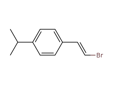 Molecular Structure of 642093-52-5 (Benzene, 1-[(1E)-2-bromoethenyl]-4-(1-methylethyl)-)