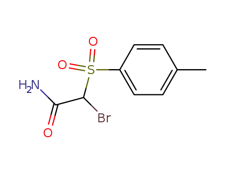 Molecular Structure of 55490-03-4 (2-bromo-2-[(4-methylphenyl)sulphonyl]acetamide)