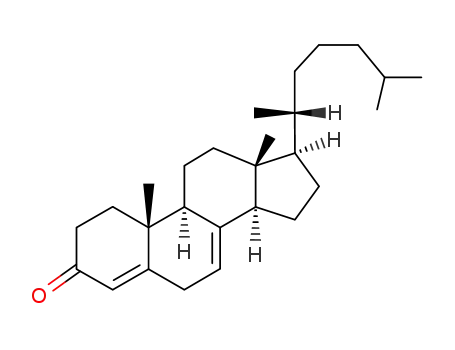Molecular Structure of 16826-35-0 (Cholesta-4,7-dien-3-one)