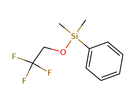 Molecular Structure of 109629-96-1 ((2,2,2-trifluoroethoxy)dimethylphenylsilane)