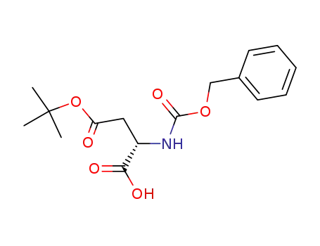 Molecular Structure of 5545-52-8 (N-Cbz-L-Aspartic acid 4-tert-butyl ester)