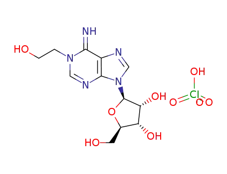 Molecular Structure of 96655-92-4 (1-(2-hydroxyethyl)adenosine perchlorate)