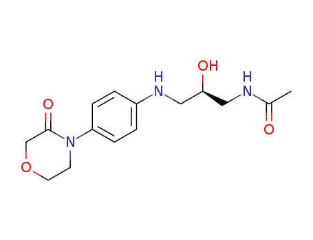N-[(2R)-2-hydroxy-3-{[4-(3-oxomorpholin-4-yl)phenyl]amino}propyl]acetamide