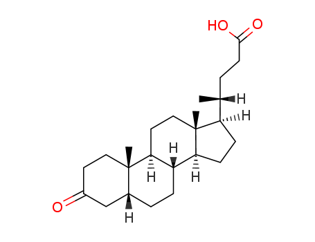Cholan-24-oic acid,3-oxo-, (5b)-