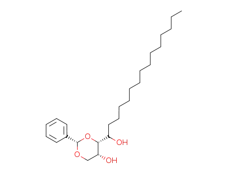 Molecular Structure of 303752-90-1 (1,3-O-benzylidene-(D-arabino/L-xylo)-1,2,3,4-octadecanetetrol)