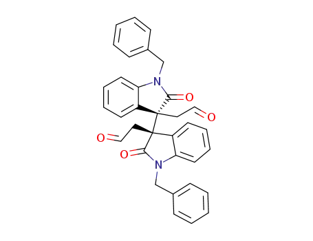 2,2'-((3S,3'S)-1,1'-dibenzyl-2,2'-dioxo-[3,3'-biindoline]-3,3'-diyl)diacetaldehyde