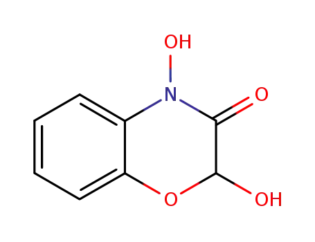 Molecular Structure of 17359-54-5 (2,4-DIHYDROXY-1,4-BENZOXAZIN-3-ONE)