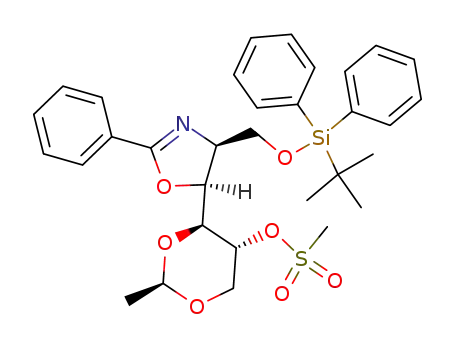 Methanesulfonic acid (2R,4S,5R)-4-[(4S,5S)-4-(tert-butyl-diphenyl-silanyloxymethyl)-2-phenyl-4,5-dihydro-oxazol-5-yl]-2-methyl-[1,3]dioxan-5-yl ester
