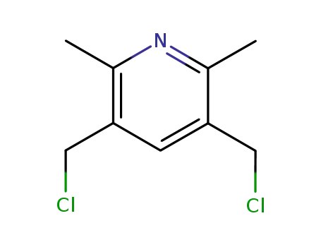 Molecular Structure of 69961-31-5 (2,6-dimethyl-3,5-bis(chloromethyl)pyridine)