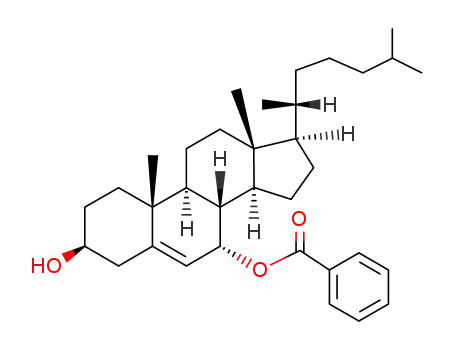 Molecular Structure of 75785-72-7 (3β-hydroxycholest-5-en-7α-yl benzoate)