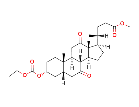 methyl 4-(3-ethoxycarbonyloxy-10,13-dimethyl-7,12-dioxo-2,3,4,5,6,8,9,11,14,15,16,17-dodecahydro-1H-cyclopenta[a]phenanthren-17-yl)pentanoate
