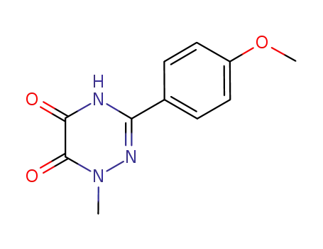 Molecular Structure of 1142408-81-8 (3-(4-methoxyphenyl)-1-methyl-5,6-dioxo-1,4,5,6-tetrahydro-1,2,4-triazine)