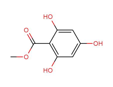 Molecular Structure of 3147-39-5 (METHYL 2,4,6-TRIHYDROXYBENZOATE)