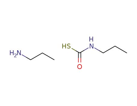 Molecular Structure of 64221-20-1 (Propyl-thiocarbamic acid; compound with propylamine)