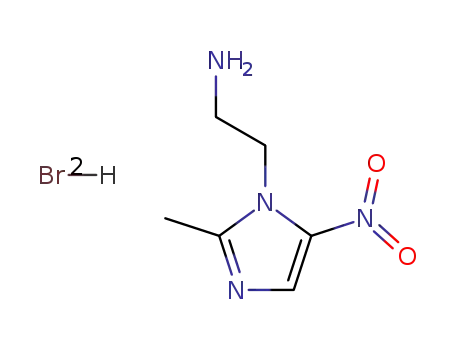 Molecular Structure of 61151-75-5 (1H-Imidazole-1-ethanamine, 2-methyl-5-nitro-, dihydrobromide)