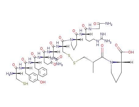 C<sub>55</sub>H<sub>80</sub>N<sub>16</sub>O<sub>15</sub>S<sub>3</sub>