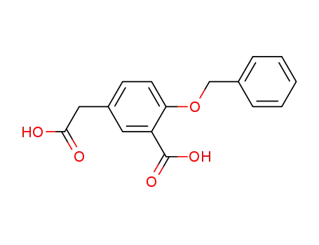 Molecular Structure of 69031-39-6 (4-benzyloxy-3-carboxyphenylacetic acid)