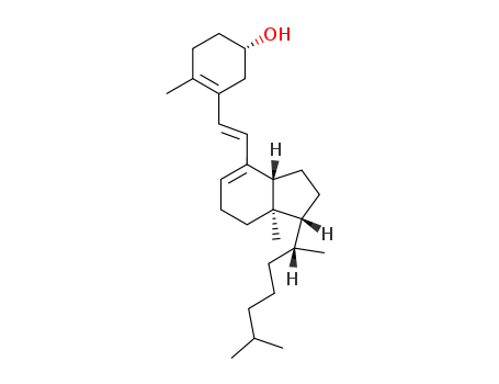 Molecular Structure of 17592-07-3 ((3beta,6E)-9,10-secocholesta-5(10),6,8-trien-3-ol)