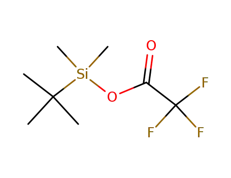 Molecular Structure of 104410-90-4 (Acetic acid, trifluoro-, (1,1-dimethylethyl)dimethylsilyl ester)