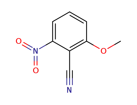 Molecular Structure of 38469-85-1 (2-methoxy-6-nitrobenzonitrile)