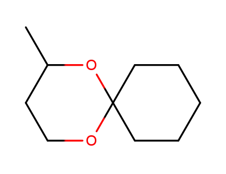 Molecular Structure of 6413-26-9 (2-methyl-1,5-dioxaspiro[5.5]undecane)