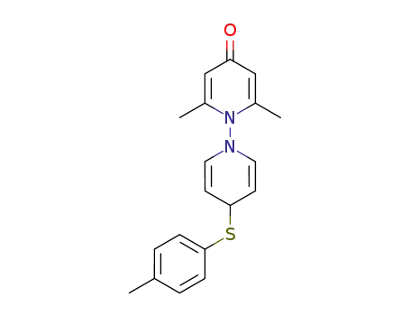 Molecular Structure of 78526-32-6 (2,6-Dimethyl-4'-p-tolylsulfanyl-4'H-[1,1']bipyridinyl-4-one)