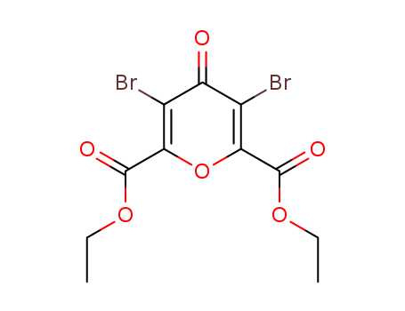 4H-Pyran-2,6-dicarboxylic acid, 3,5-dibromo-4-oxo-, diethyl ester