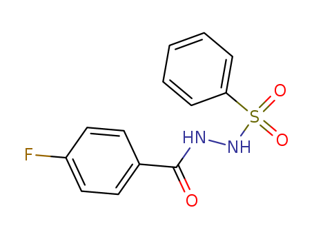 Benzoic acid, 4-fluoro-, 2-(phenylsulfonyl)hydrazide