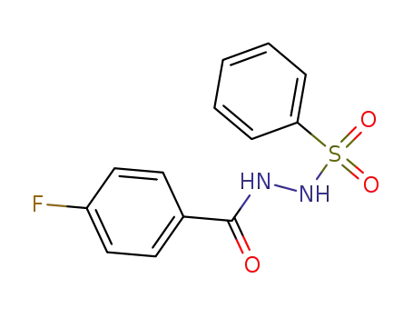 Molecular Structure of 360-23-6 (Benzoic acid, 4-fluoro-, 2-(phenylsulfonyl)hydrazide)