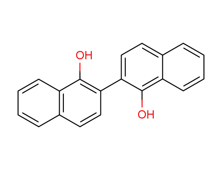 Molecular Structure of 604-60-4 (2,2'-binaphthyl-1,1'-diol)