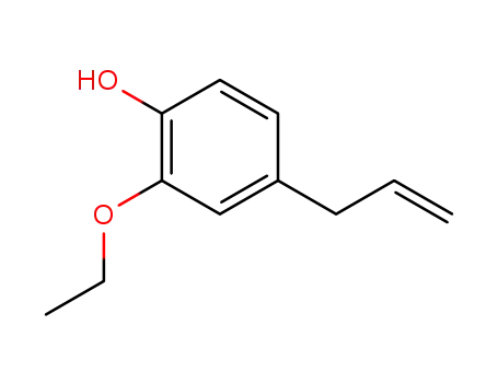 Molecular Structure of 1755-54-0 (4-allyl-2-ethoxyphenol)
