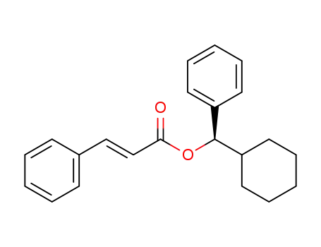 R-(-)-cyclohexylphenylmethyl 3-phenyl-2-propenoate
