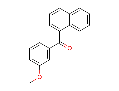 Molecular Structure of 109251-88-9 (Methanone, (3-methoxyphenyl)-1-naphthalenyl-)