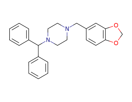 Piperazine,1-(1,3-benzodioxol-5-ylmethyl)-4-(diphenylmethyl)-