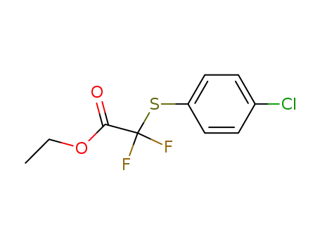Molecular Structure of 380859-96-1 (ethyl 2-((4-chlorophenyl)thio)-2,2-difluoroacetate)
